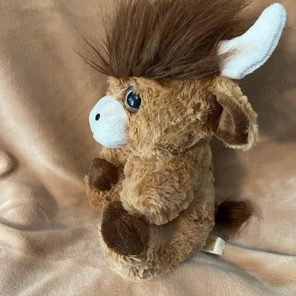 Estate Scottish Highlander Stuffed Toy - Tan and White - Picture 6 of 9